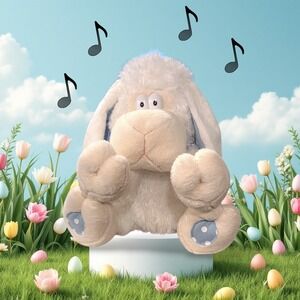 Spring Has Sprung Animated Singing Lamb Plush Flaps Ears Barbara Ann 2009 Box